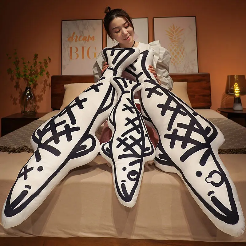 

Kawaii Fish Doll Office Cushion Cartoon Pillow Plush Toy Girlfriend Birthday Gift Christmas Halloween Room Decor Kids Toys