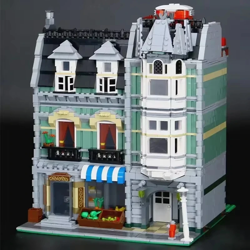 2352 шт. модель зеленого продукта строительные блоки MOC 10185 кирпичи игрушки для