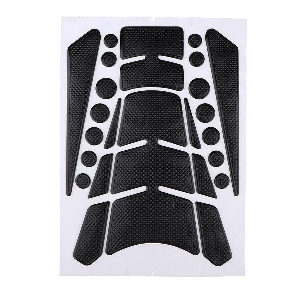 

3 Fiber Look Motorcycle Sport Tank Gas Pad Sticker universal