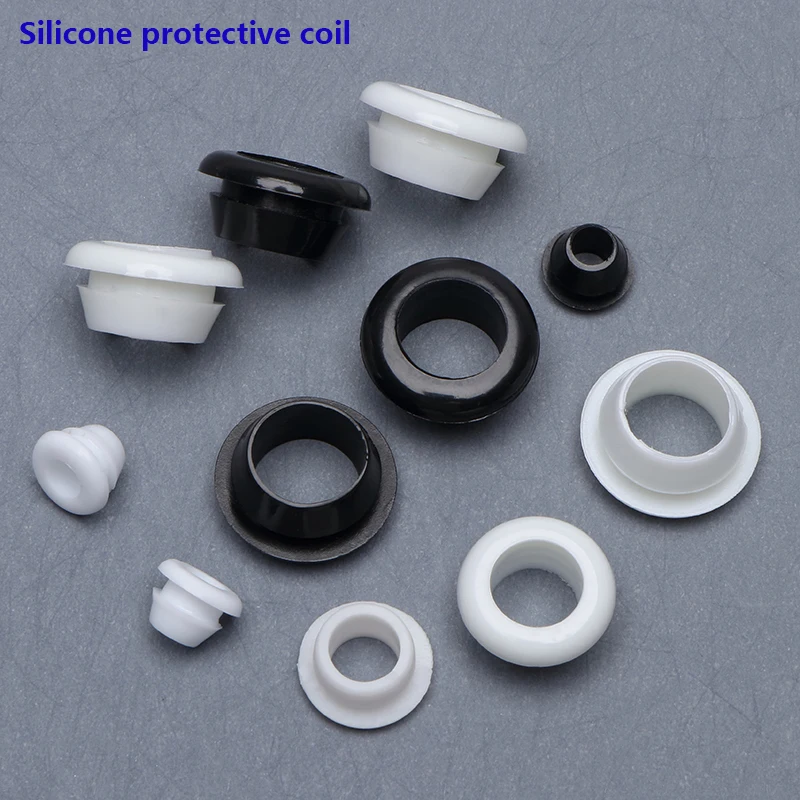 

High Temperature Resistant Silicone Quick Installation Conical Protective Coil Black White For Cable Air Tube For Protection