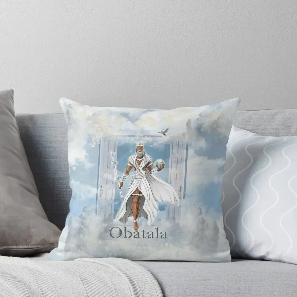 Obatala the God of Creativity and Wisdom in Yoruba Pantheon Throw Pillow Sofa Cushions luxury throw pillow covers