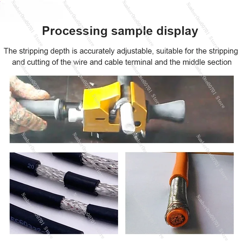 Вращающийся режущий кабельный Съемник 12-40 мм высоковольтный инструмент для
