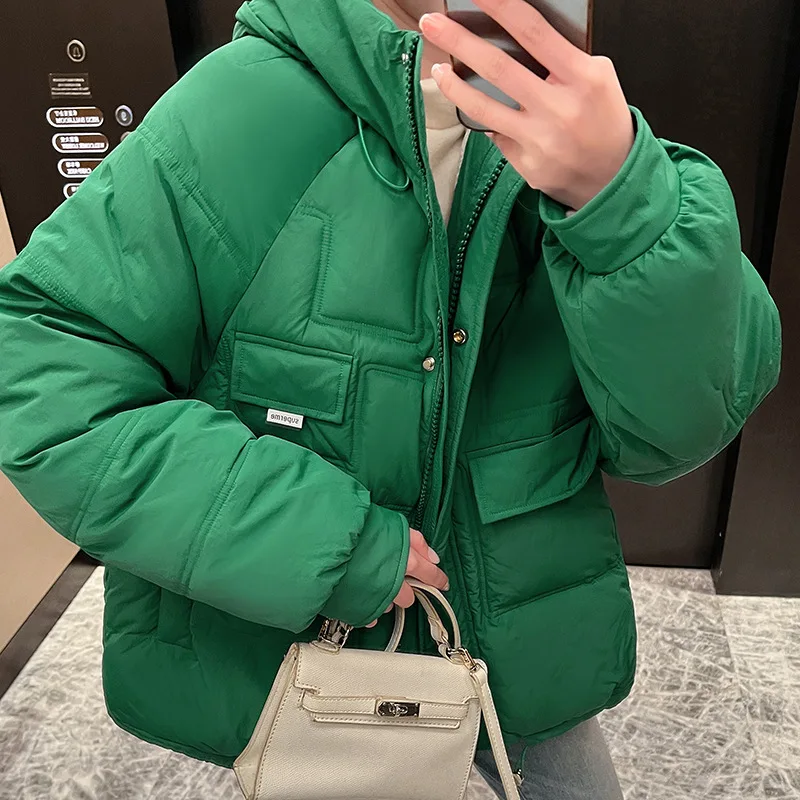 

Новое короткое хлопковое пальто, хлопковое пальто, женское корейское свободное хлопковое пальто, студенческое пальто для хлеба, зимнее пальто