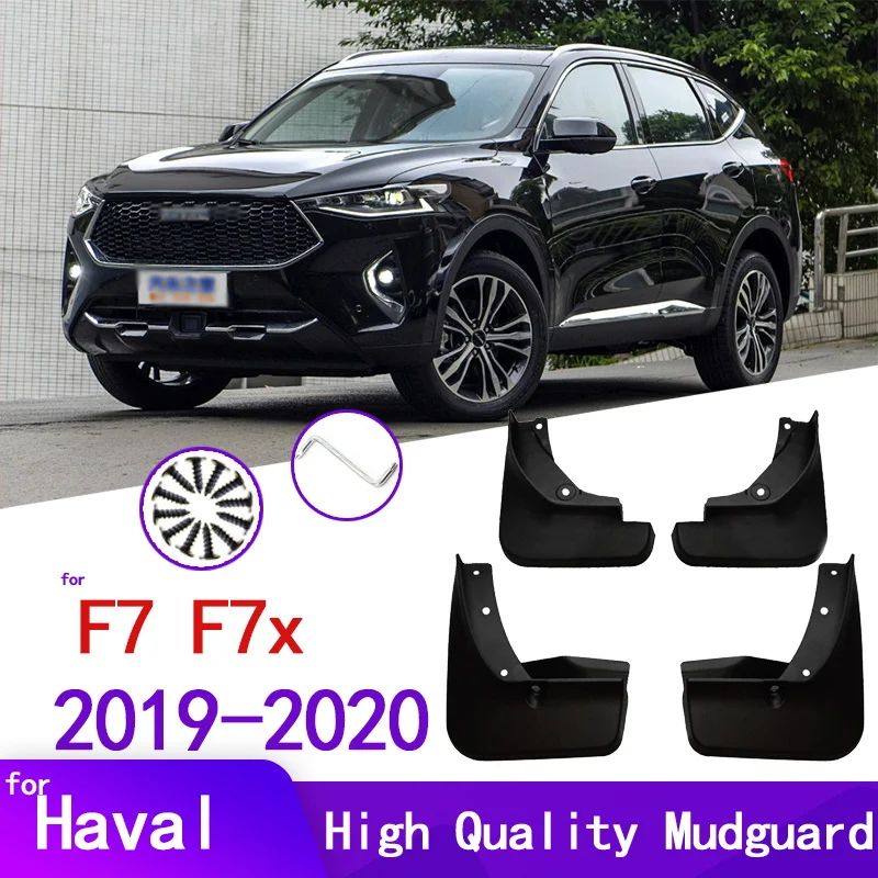 

1 Set Mudflaps For Great Wall Haval F7x Haval F7 2019-2021 Splash Guards Mud Flaps Front Rear Mudguards Fender