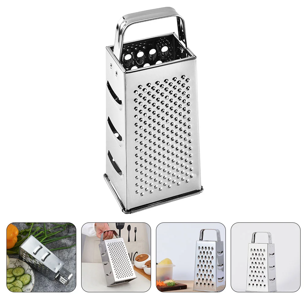 

Cheese Grater Handheld Stainless Graters Kitchen Multi-purpose Tool Steel Four-sided