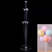 1set 7 tubes stand balloons holder column macaron air golobos birthday party decorations kid adult arch table ballon accessories