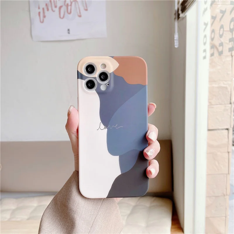 

Suitable for iphone mobile phone shell apple 13Pro day Morandi color matching matte tpu apple 13 protective sleeve
