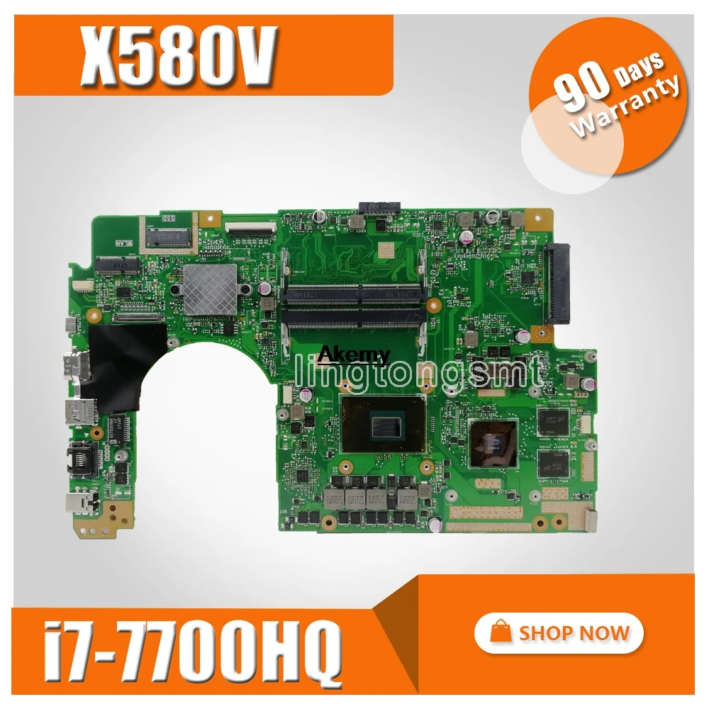 

Материнская плата для ноутбука Asus Flying fortress X580 X580V X580VD X580VN с графической картой GTX 1050