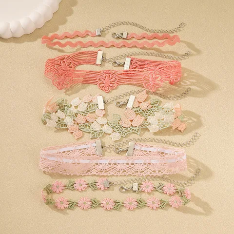 Колье BaCuSen 5 предметов цветочный принт