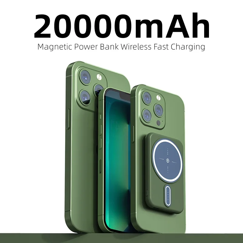

Портативный внешний аккумулятор для iPhone X S 11 12 13 14 Xiaomi, 20000 мАч