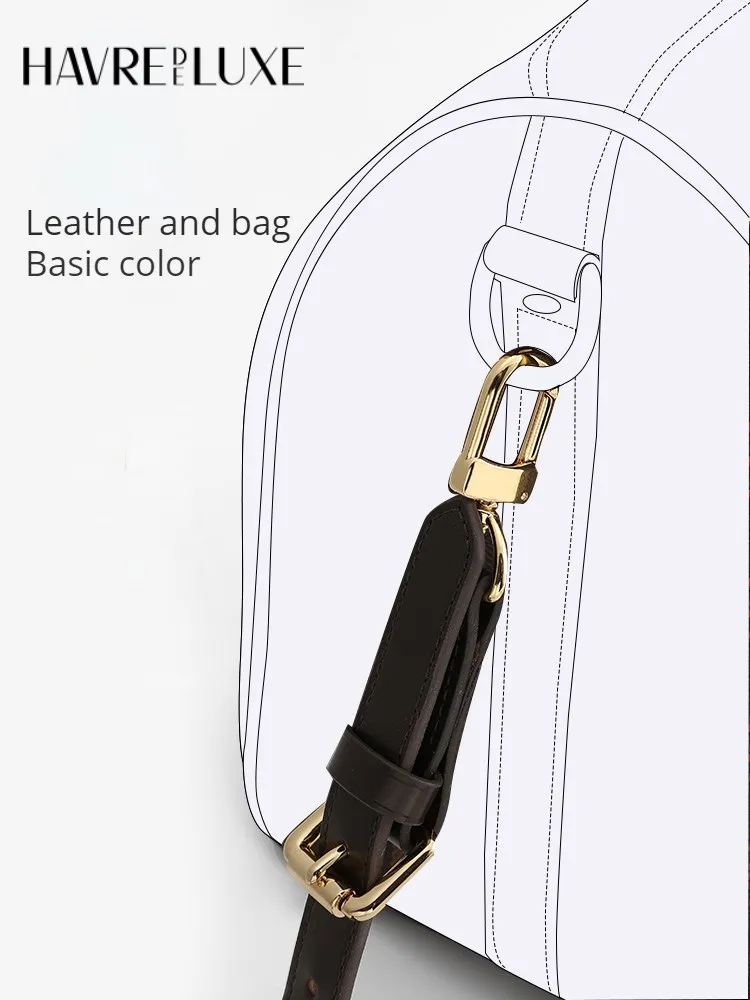 Wide bag strap transformation Bag30 shortened by leather shoulder strap armpit belt adjustable buckle shortened accessories