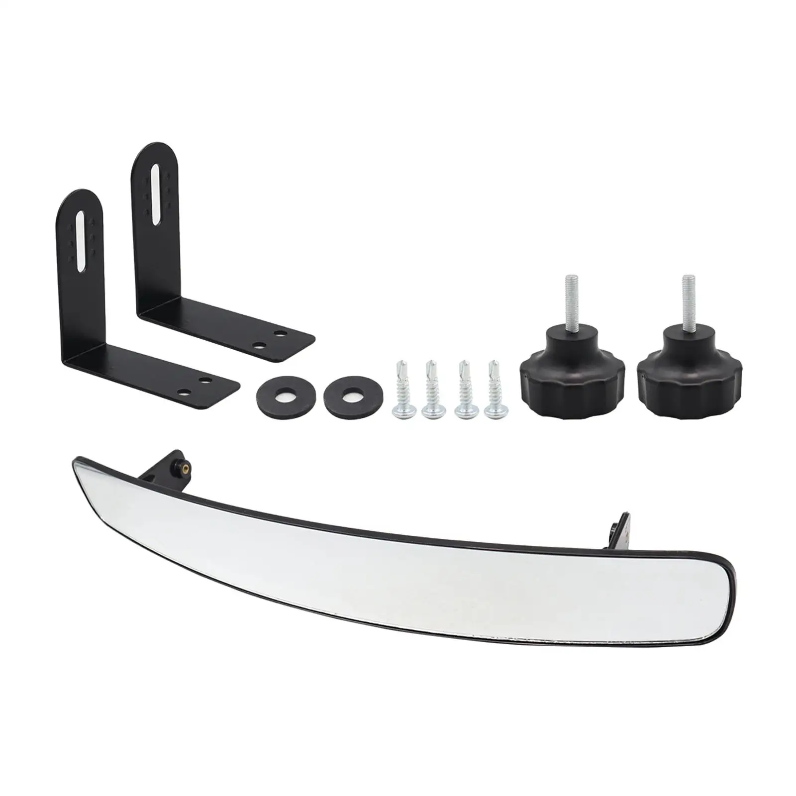 

Golf Cart Rear View Mirror Wide Angle 60x428mm Direct Replaces Accessories Easy to Install Convex Golf Cart Mirror for Ezgo