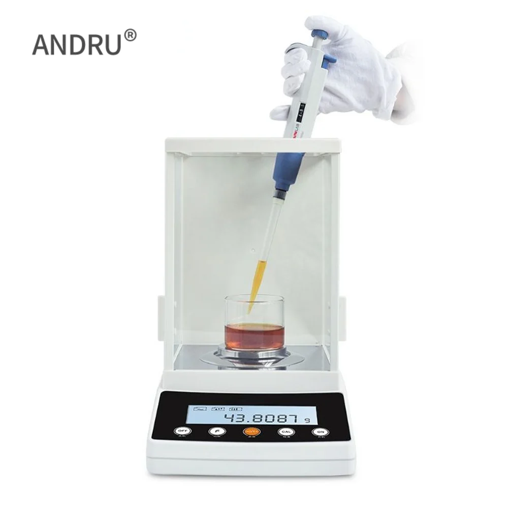 

Analytical Balance 110g 0.0001g 0.1mg Laboratory Weigh Scale External Calibration