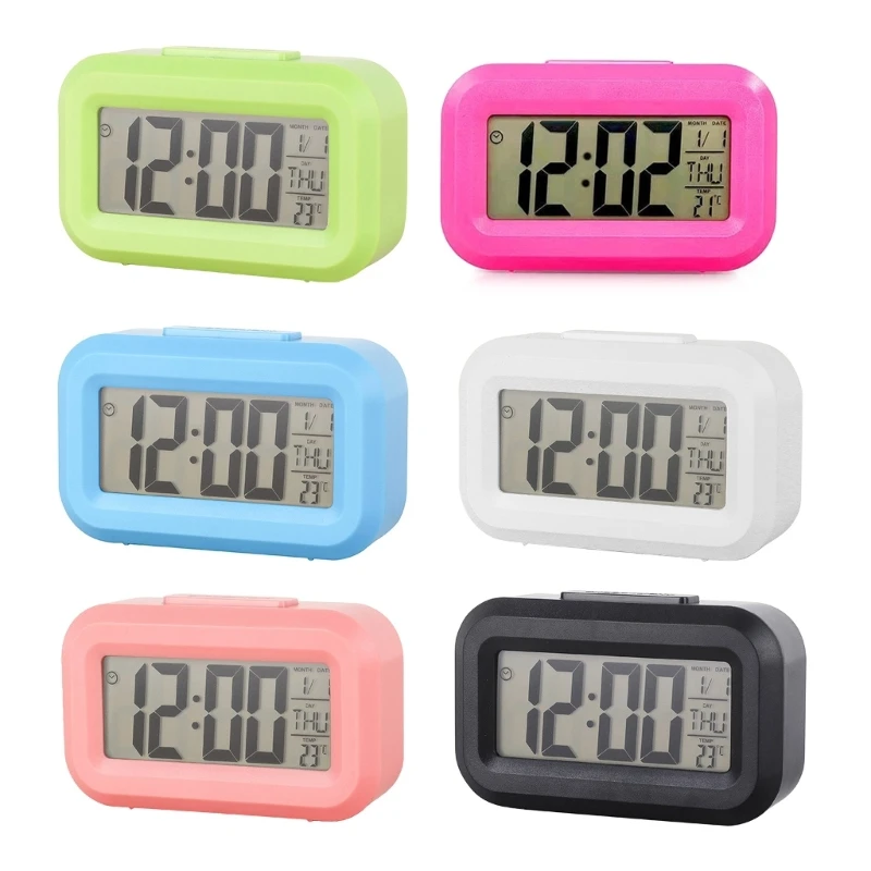 

Table Clocks Digital Alarm Clock Backlit Snooze Mute Desktop Clock Electronic LED Clocks Mini Music Battery Drop Shipping