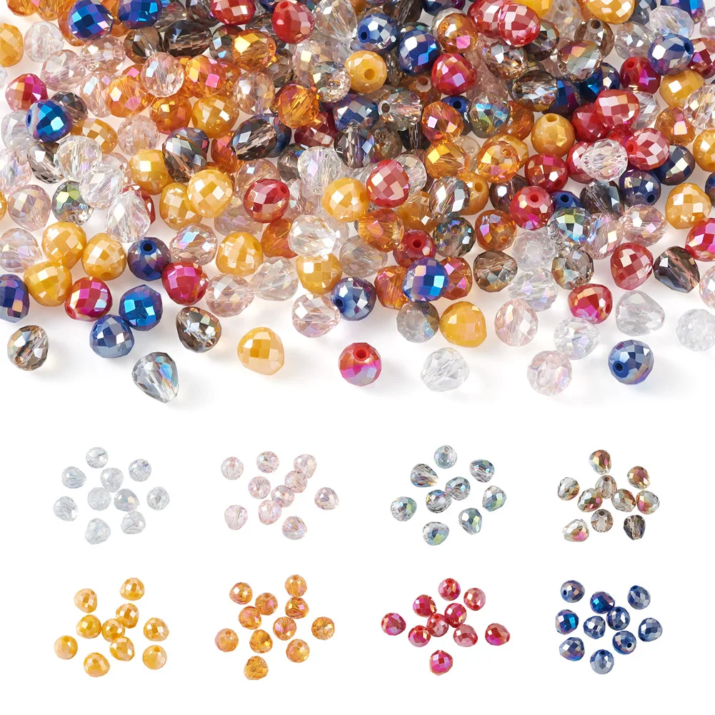 

Стеклянные бусины Pandahall с клубничным гальваническим покрытием, разделительные бусины с цветным покрытием AB для ожерелья, браслета, ювелирных изделий в подарок, 1 коробка