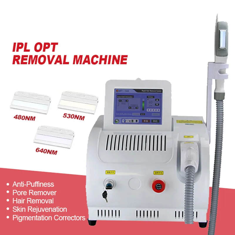 

Portable OPT Elight Hair Removal Machine Three Filters Flawless Painless Laser Hair Removal IPL Skin Rejuvenation Epilator