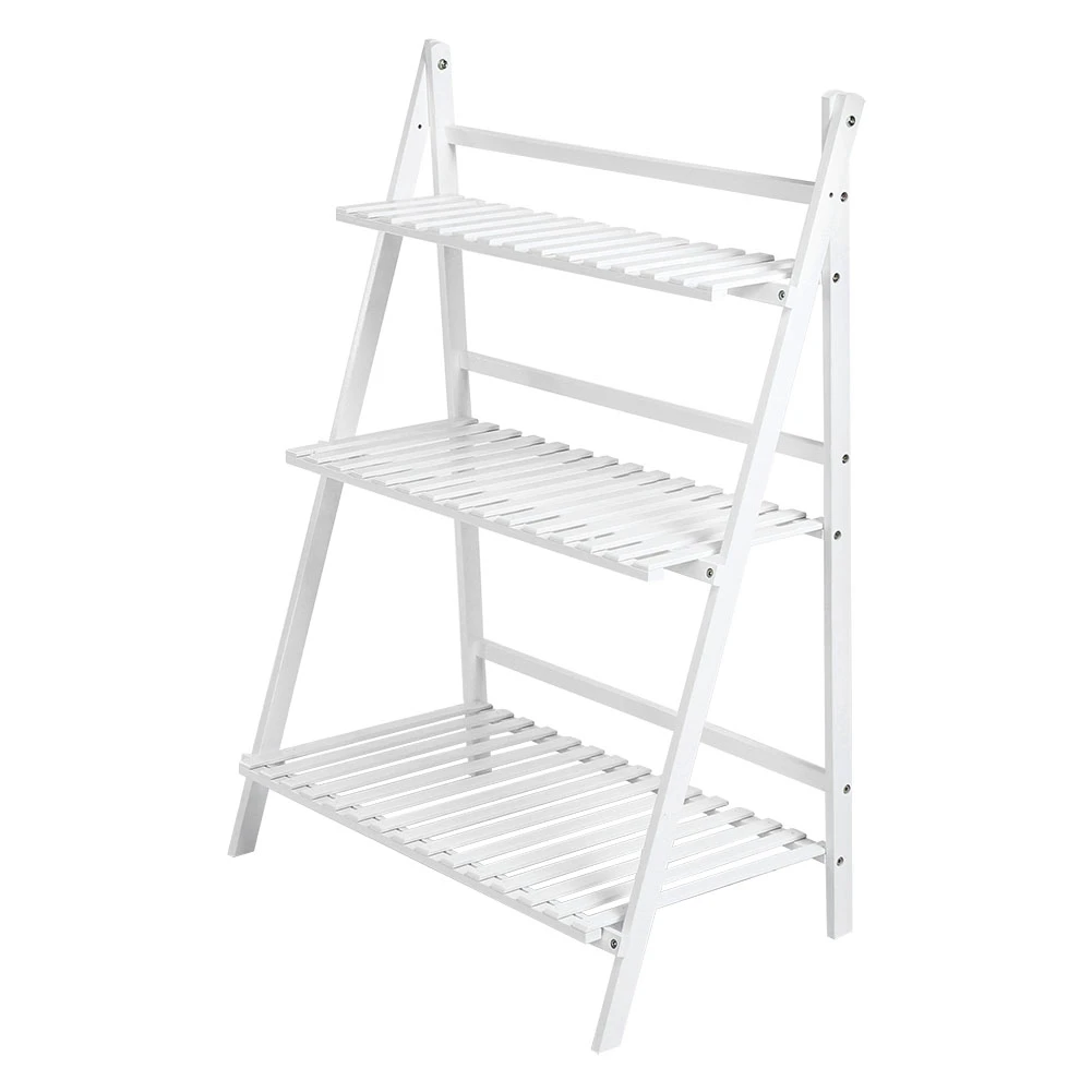 

Multi Layer Foldable Plant Pots Rack Stand Shelf for Balcony Living Room Garden Patio(White) Multi Multi