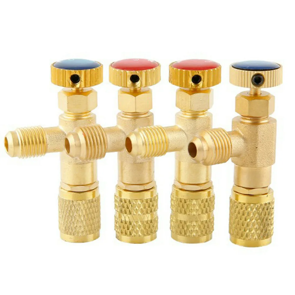 

R410A R22 1/4"DN8 Air Conditioner Refrigerant High Quality Liquid Safety Valve Safety Adapter Hand Tool Parts