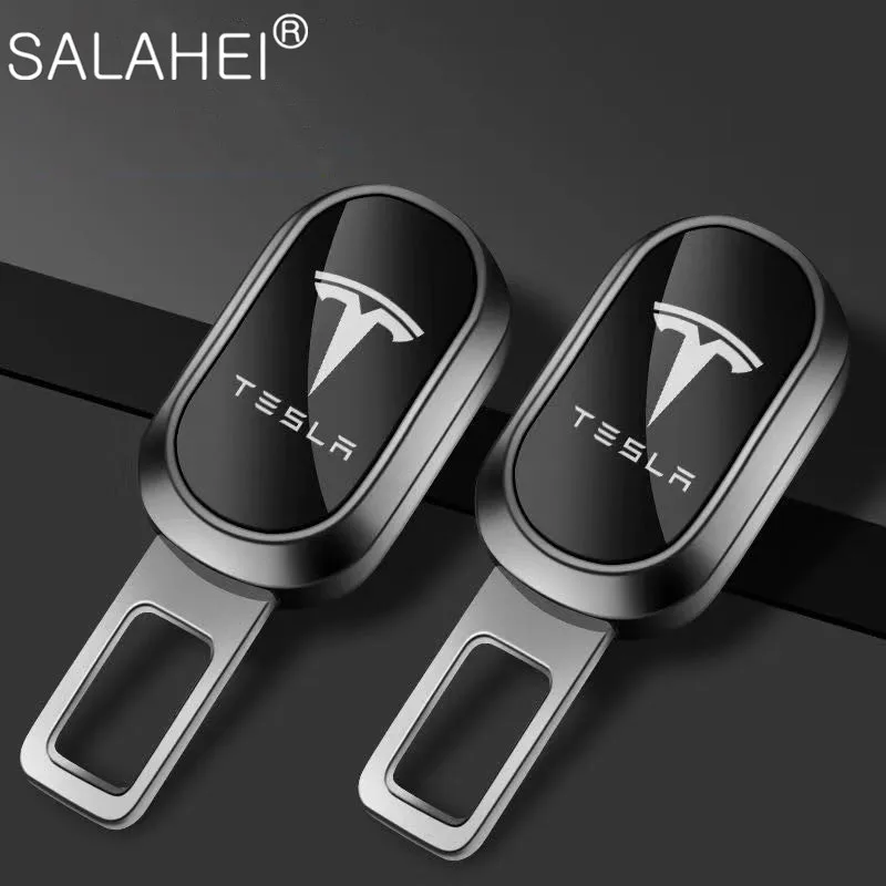 

1/2PCS Car Safety Seat Belt Clip Extender Extension Plug Lock Buckle For Tesla Model S Tesla Model 3 X Y Car Styling Accessories