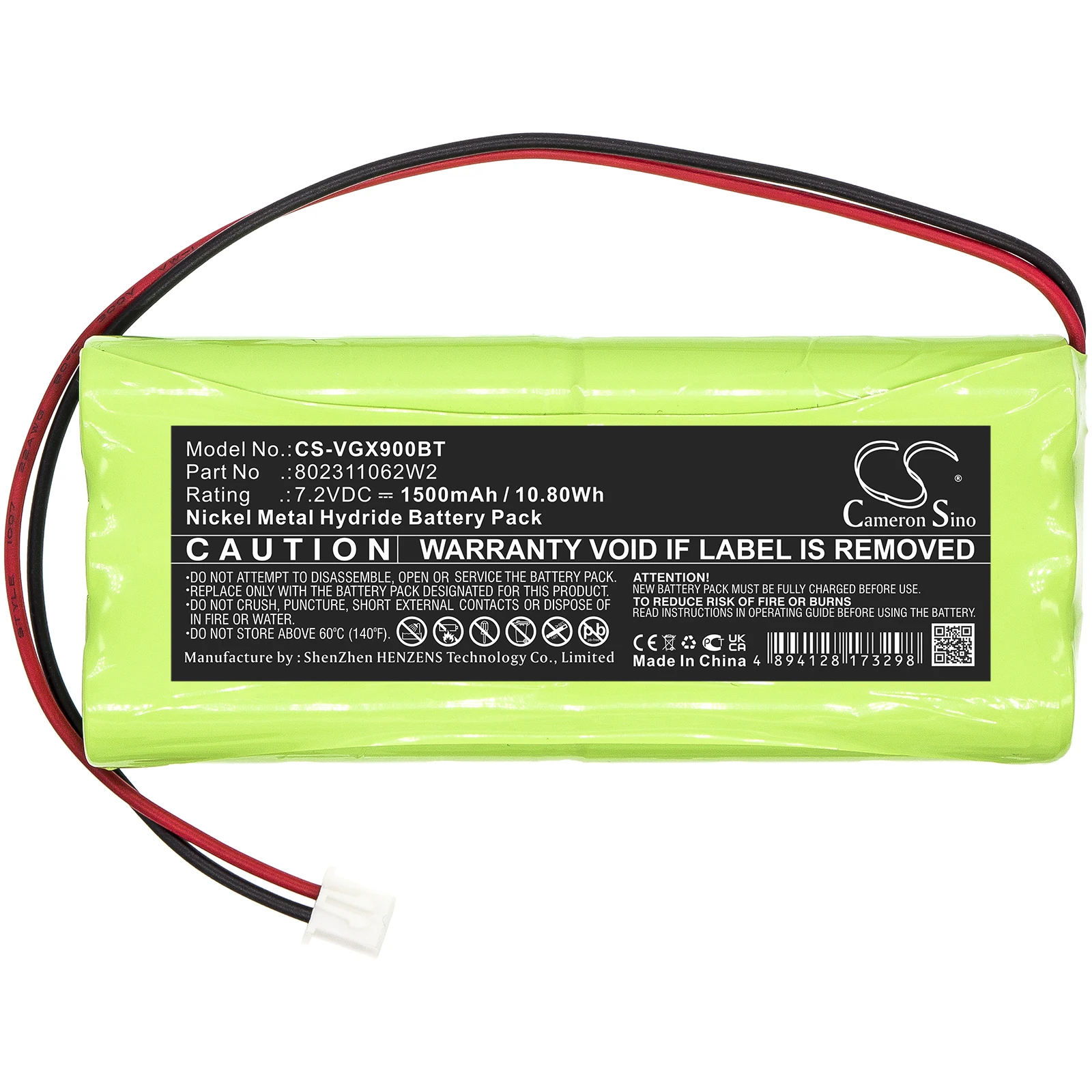 

CS 1500mAh Battery For Vesta 802311062W2 Composed GX9ML