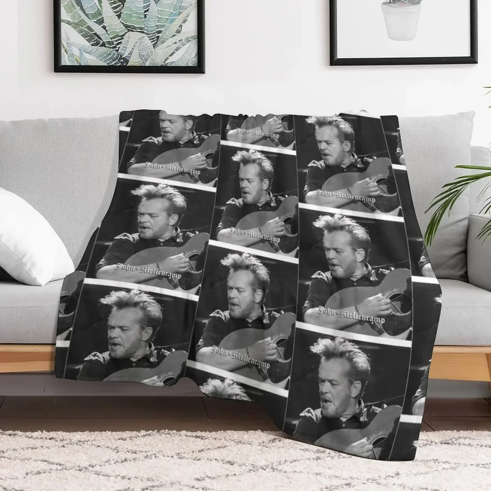 Изображение Berdendang Satu Nya John Design Singer Mellencamp Плед Косплей аниме Роскошные