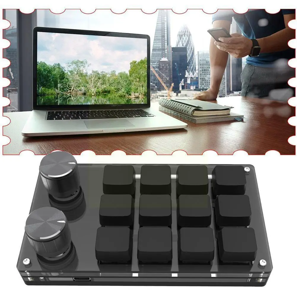 

Ручка для клавиатуры Acro 12 клавиш + 2 узла механическая клавиатура Linux Swap Горячая поддержка дизайнерская Настройка Macos A2k9