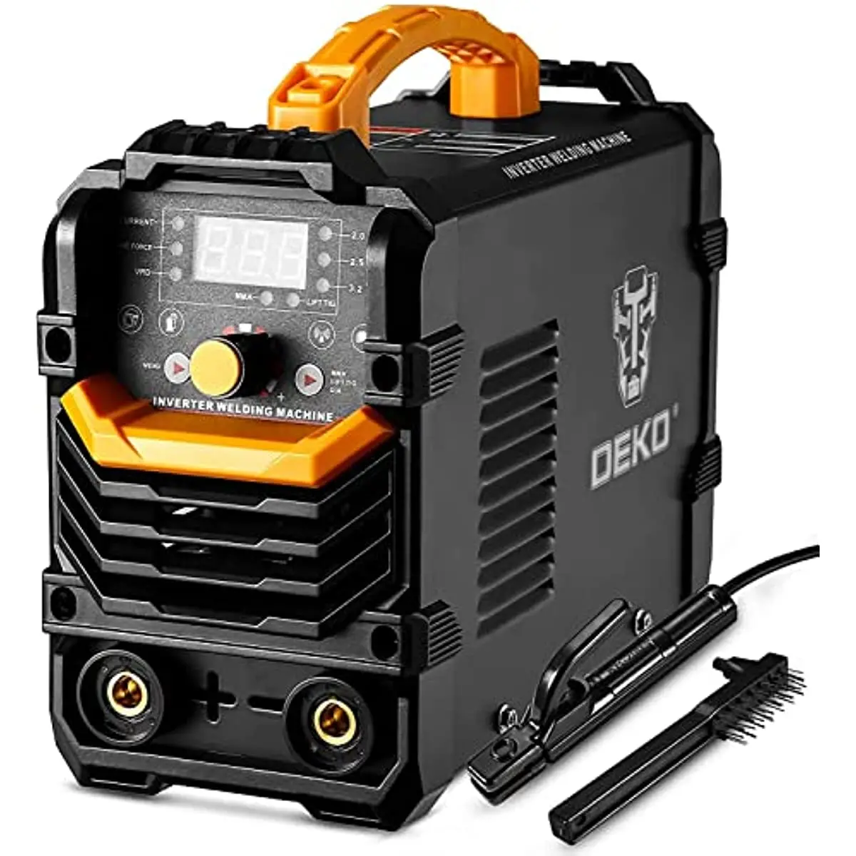 

DEKOPRO 110/220V MMA Welder, 160A Stick ARC Welding Machine IGBT Digital Display LCD Hot Start Welder with Electrode Holder