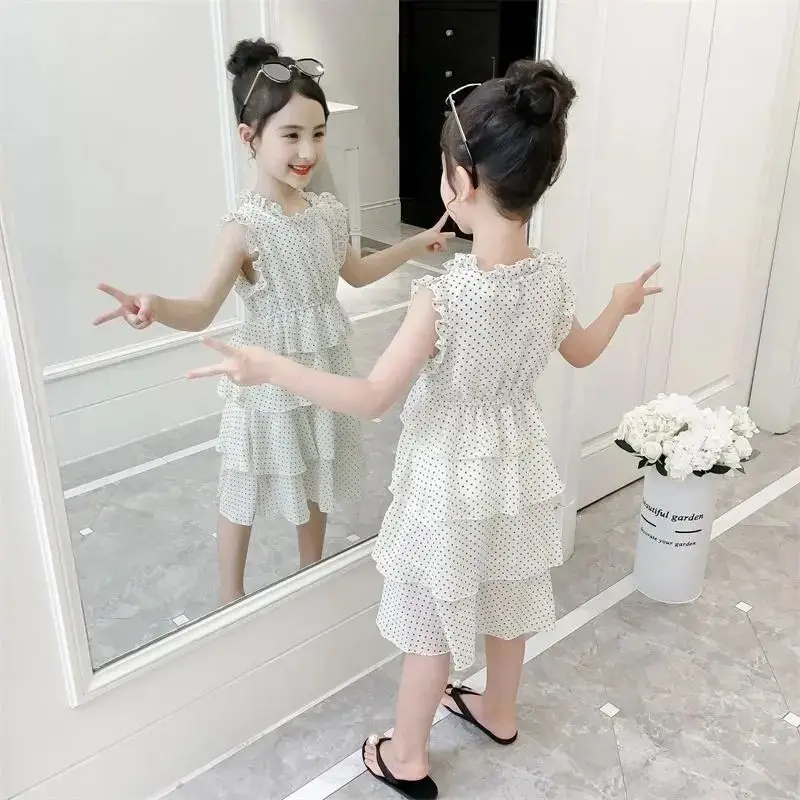 

Girls Dress Summer New Fashion Girls Princess Dresses Korean Edition Children's Dress Flower Girl Dresses Kids Clothes 8 5 4 12T