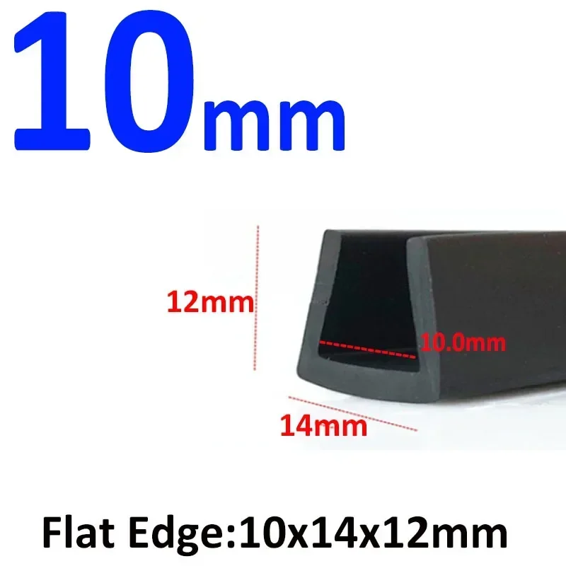 

Черная резиновая уплотнительная лента U-образного профиля