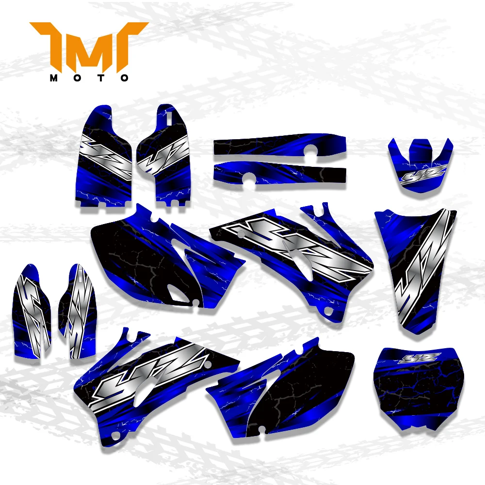 

Для Yamaha YZ250F YZ450F YZ 250F 450F YZF 250 450 2006 2007 2008 2009 мотоциклетные графические фоновые наклейки наклейки на заказ