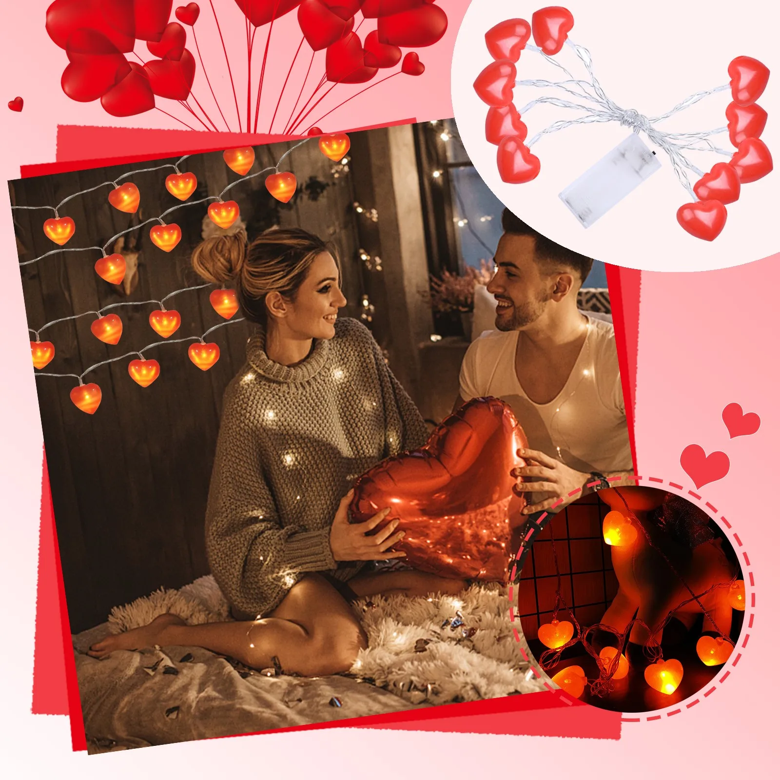 

Lights Lights Battery Long Day Operated Love Valentines Decorations 1.5M 10 Home Theme Outdoor 100 White Christmas Lights Indoor