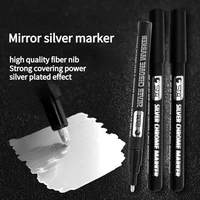 metal anti paint mirror pen model electroplating silver chrome reflective light model diy glass paint