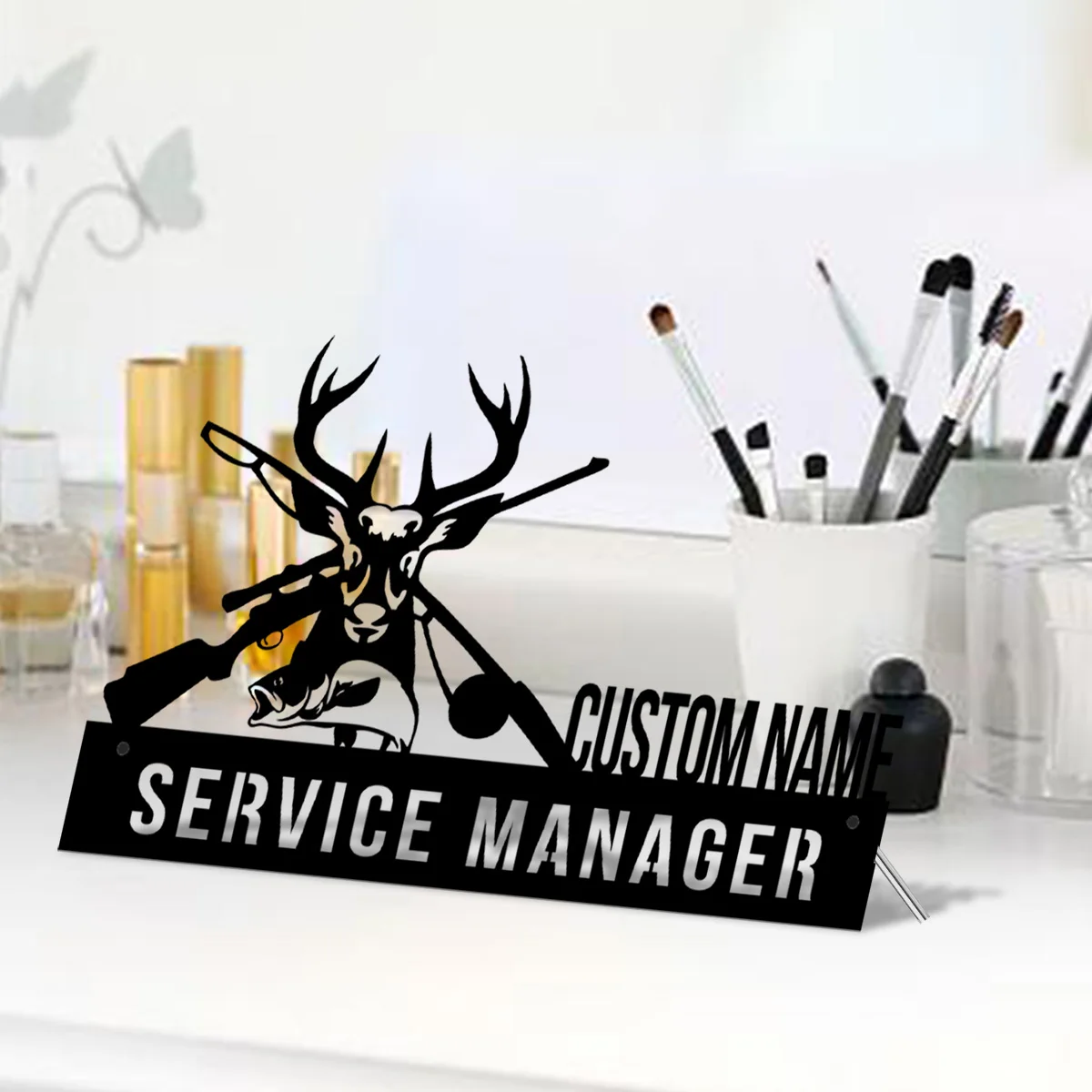 Пользовательский стол для охоты и рыбалки на оленей именная табличка клине