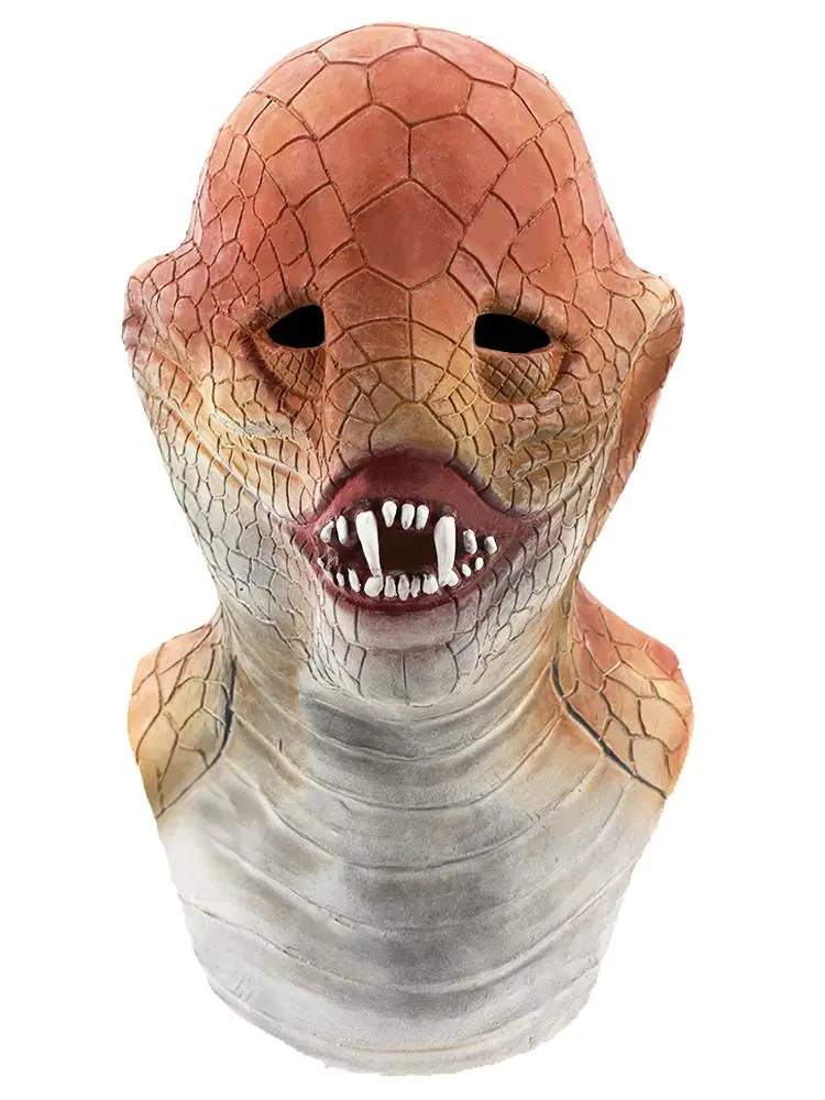 

Latex Viper Halloween Cosplay Mask Scary Snake Party Costume Masks Adult Halloween Dress Props