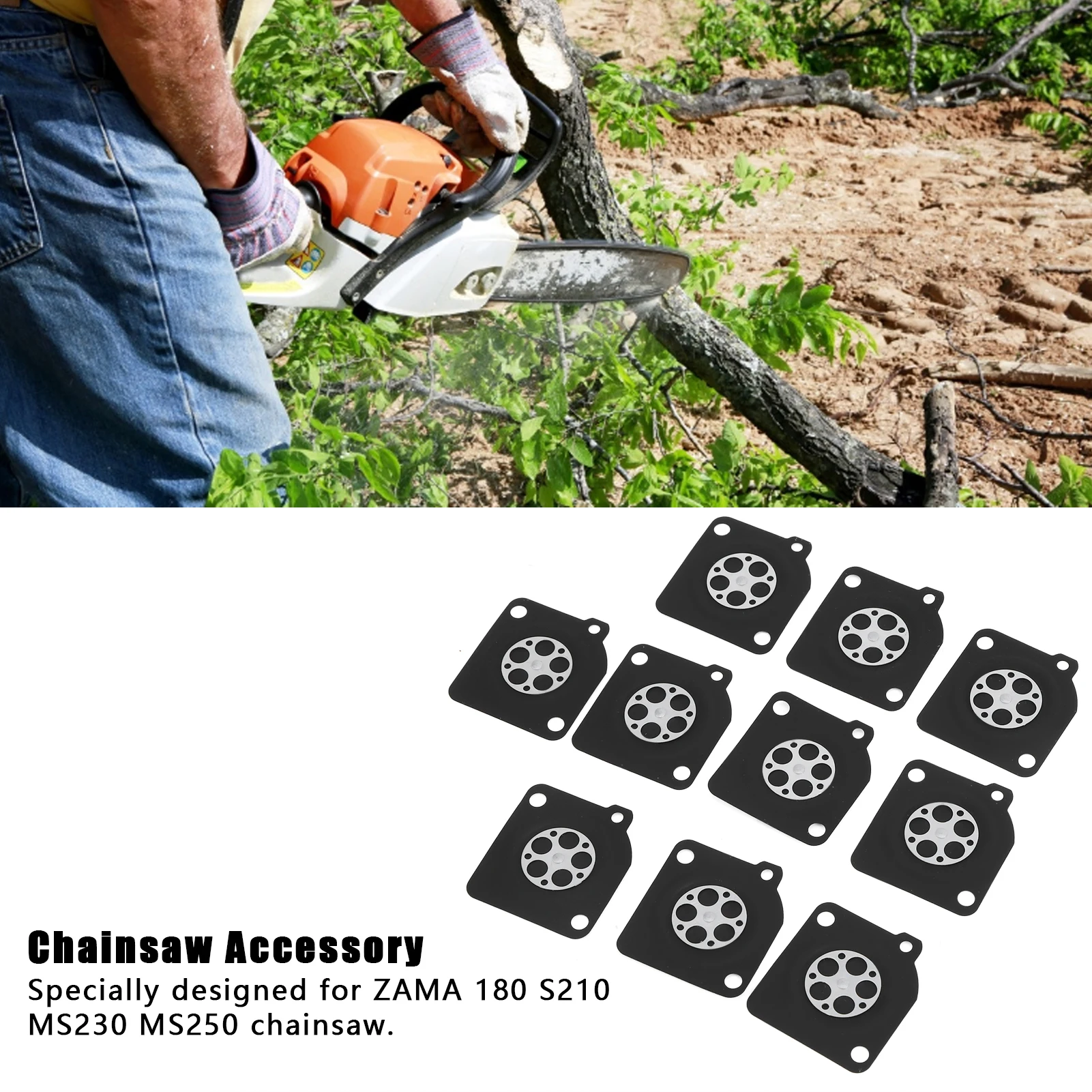 10 шт./комплект детали для Ремонта Карбюратора цепной пилы ZAMA 180 S210 MS230 MS250