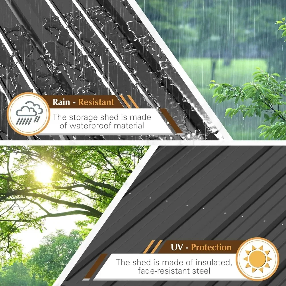 10 X 8-футовых навесов для хранения на открытом воздухе металлические садовые