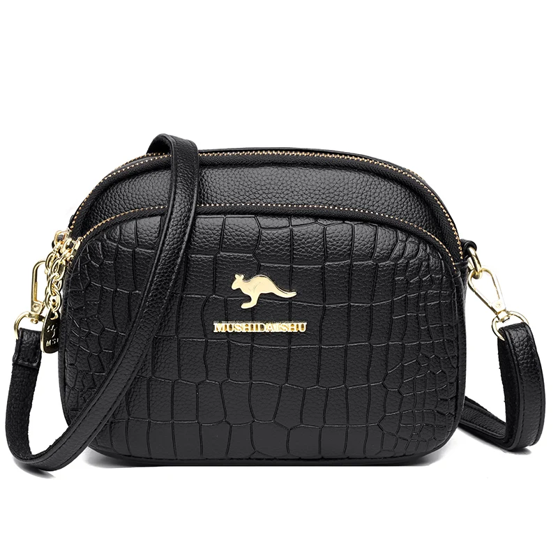 

Women Small Crossbody Bag New Fashionable Texture Brand Three Layer Messenger ShoulderBag Luxury Handbag High Quality PU Leather