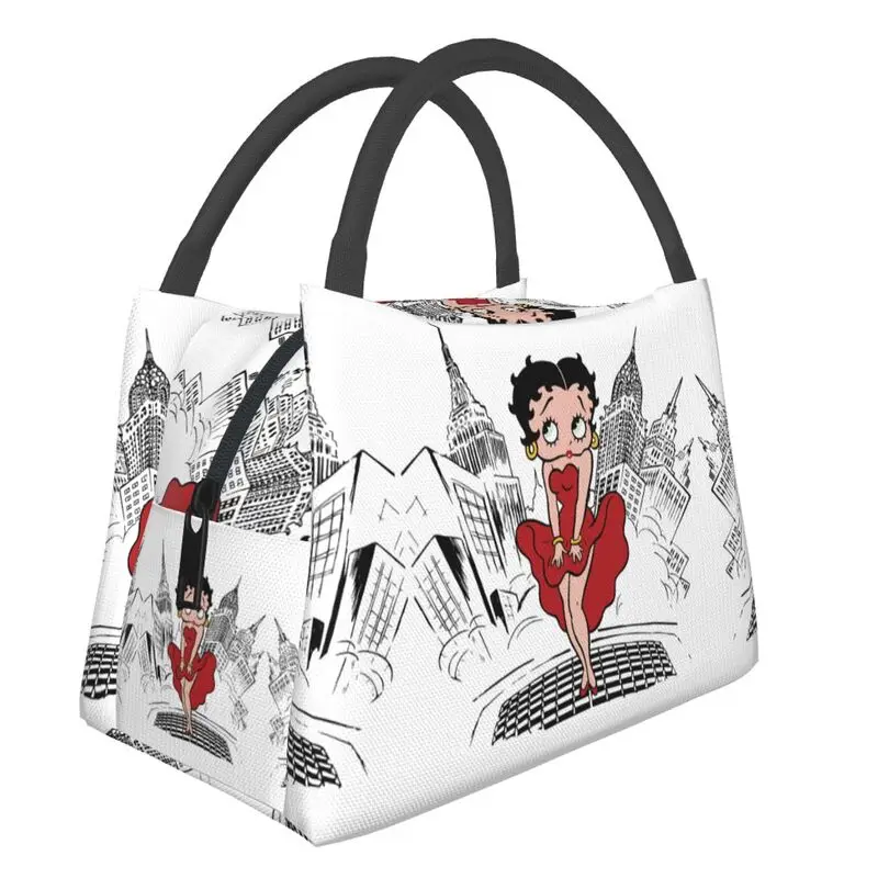 

Классические Изолированные сумки для обедов Boop Bettys для женщин, портативный термоохладитель, коробка для бенто, больничный офис