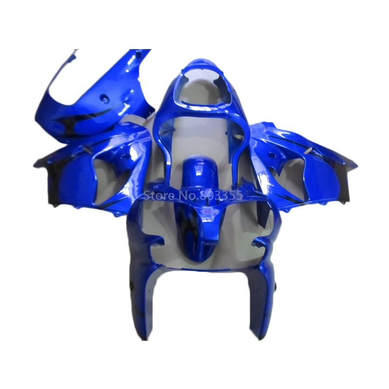 

100% Suitable For Kawasaki ZX9R 2000 2001 Injection Motorcycle Fairings Kits zx9r 00 01 Biue Black Premium Molding FG39