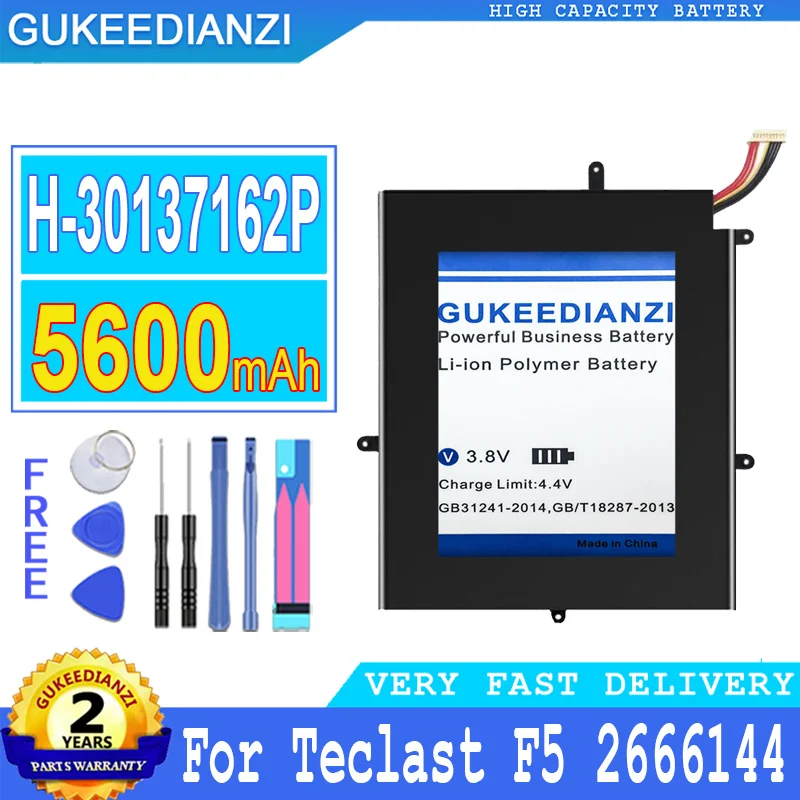 

H-30137162P 5600mAh High Capacity Battery For Teclast F5 2666144 NV-2778130-2S JUMPER Ezbook X1 Laptop High Quality Battery