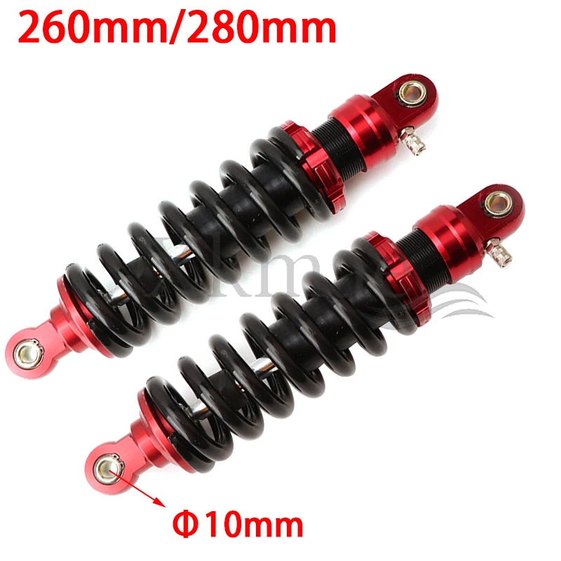 

260mm/280mm Motorcycle Rear Shock Absorber Damper for 10" ATV UTV ScooterATV Quad 4 Wheeler Buggy Scooter Dirt Pit Bike