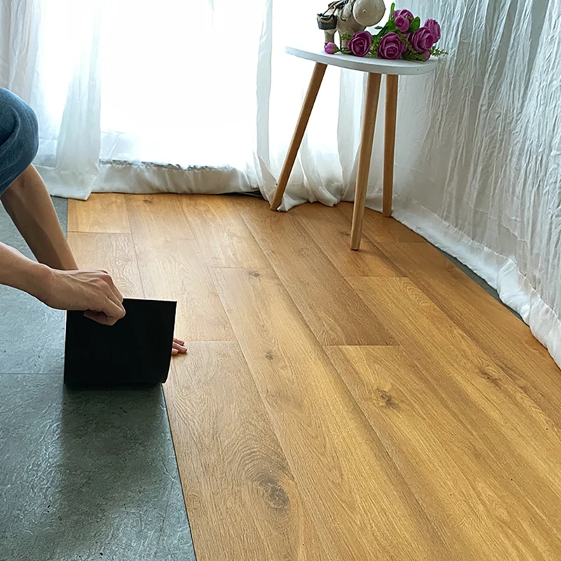 Самоклеящиеся 3D-Наклейки для пола, 91x15 см, утолщенные обои с текстурой древесины, настенные 3D наклейки, водонепроницаемые износостойкие Стикеры для комнаты