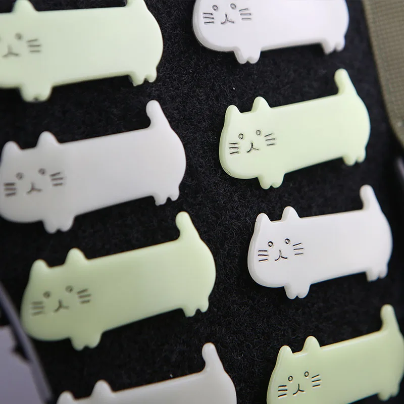 Милые светящиеся нашивки в виде котят из смолы темноте искусственные украшения с