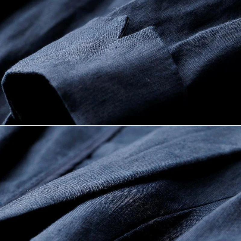 Корейская версия хлопково-льняного костюма для женщин на весну и лето новая