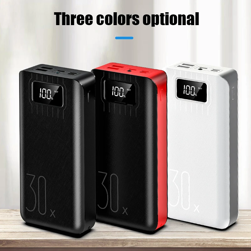 power bank external battery poverbank 2 usb led 50000mah powerbank type c portable mobile phone charger for apple xiaomi free global shipping