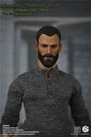 16 easysimple es 26044c special mission unit party xii the evacuation team male head sculpture accessories for diy collection