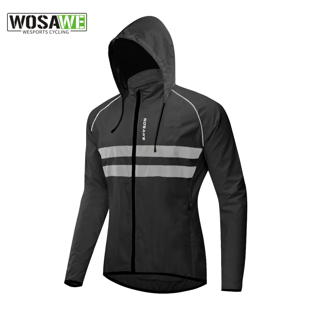 

WOSAWE Windproof Men's Cycling Jackets Water Repellent MTB Bike Downhill Riding Windbreaker Bicycle Jersey Wind Coat Clothing