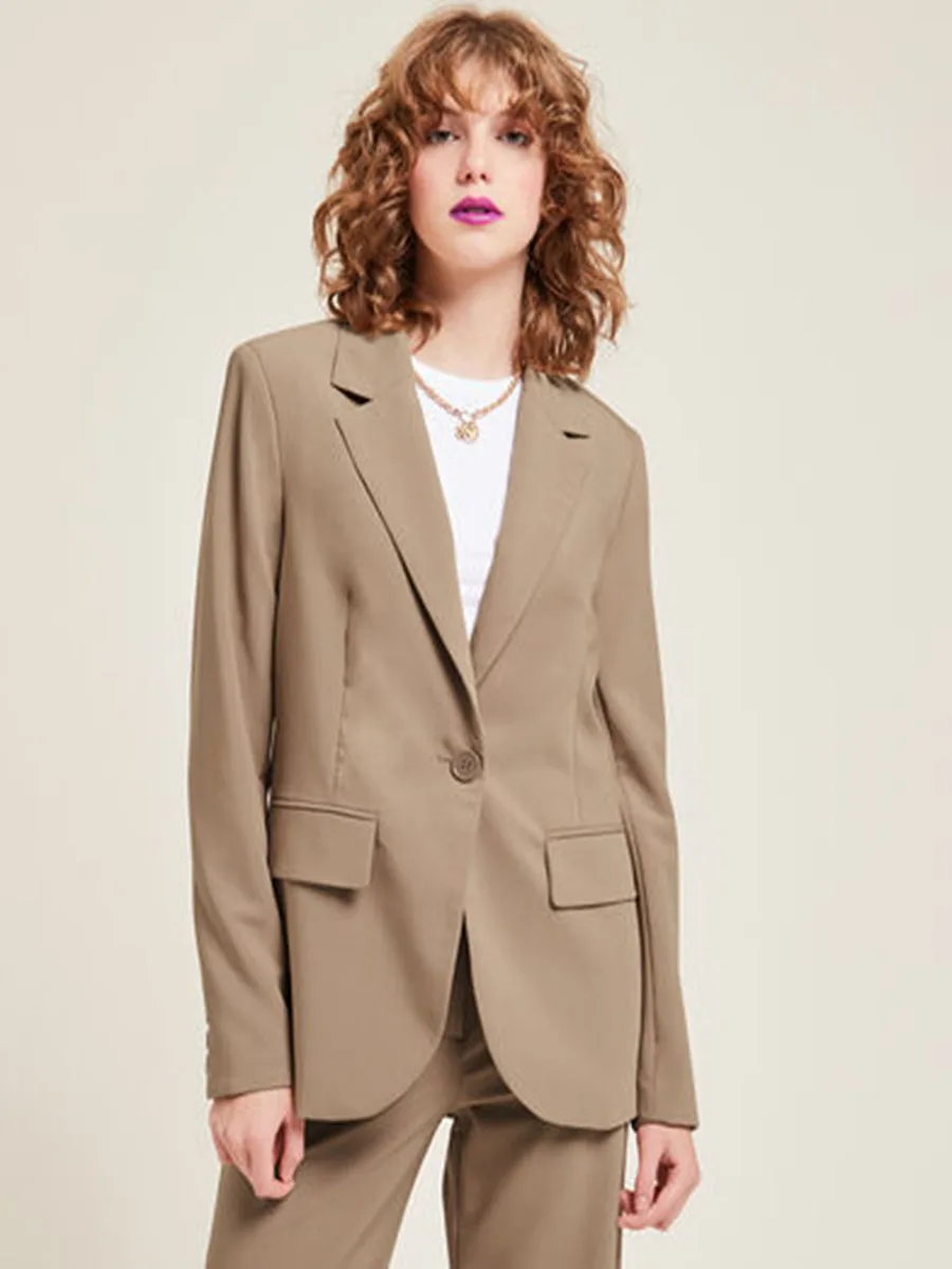 Women's Suit 2-piece Single-button Suit Suitable for Business Casual Office Elegant High-quality Clothing
