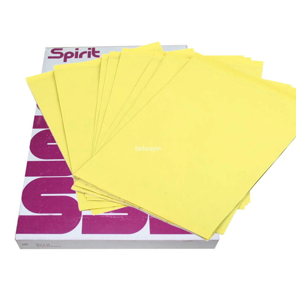 

100pcs Spirit Tattoo Transfer Paper A4 Size Free Hand Thermal Copier Stencil Paper for Tattooists