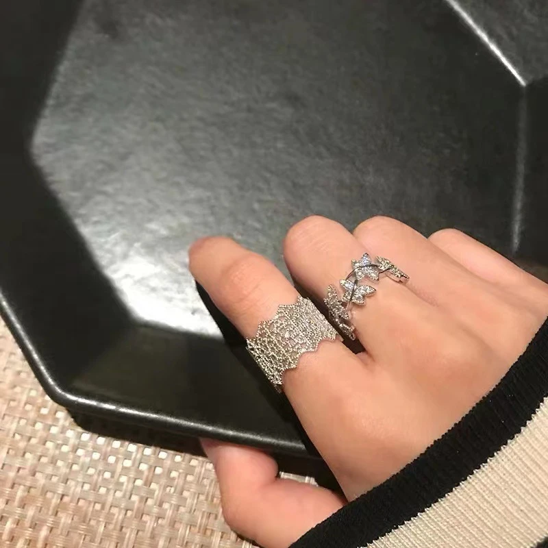 Новинка из Южной Кореи кольцо с ажурным кружевом Dongdaemun элегантное